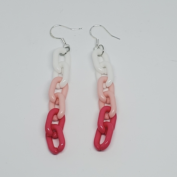 Funky Lobe Jewelry - 🌺 Acrylic Chain Link Drop Earrings
